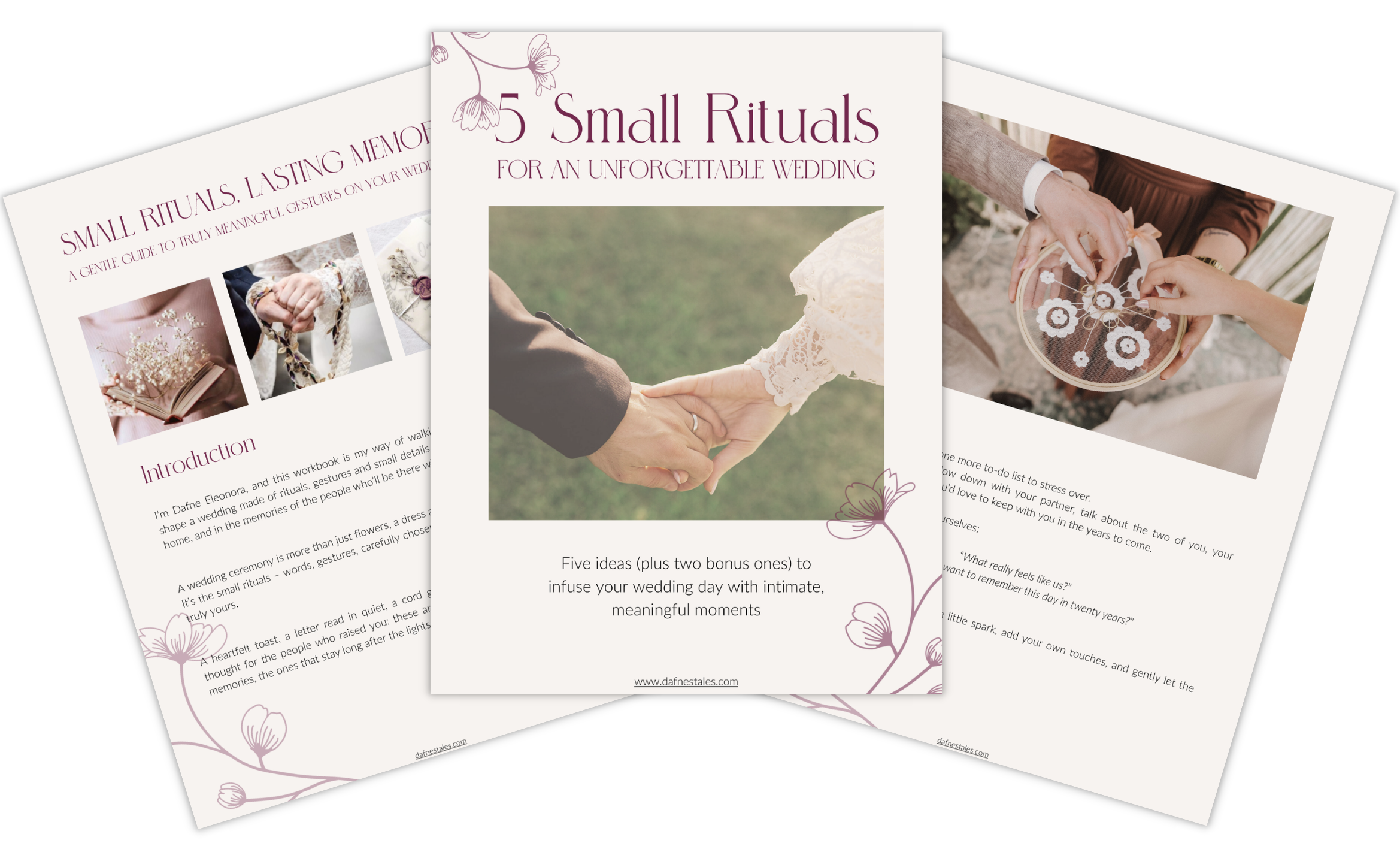 5 small rituals for an unforgettable wedding – free PDF guide 5 ideas (plus two bonus ones) to infuse your wedding day with intimate, meaningful moments